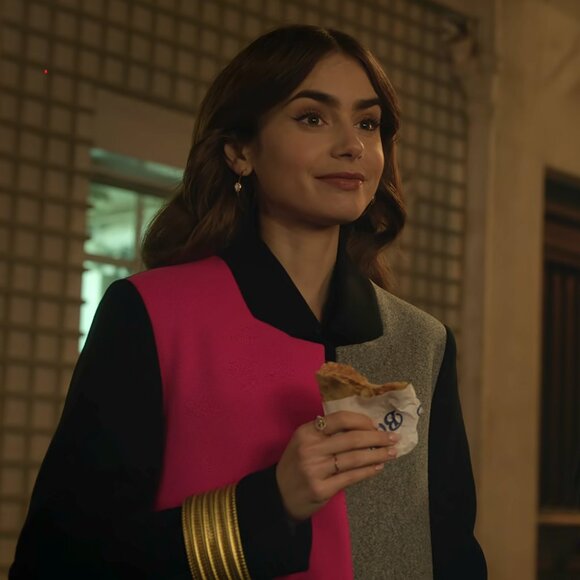 River Island Color Block Longline Coat ASO Emily in Paris - Picture 7 of 8